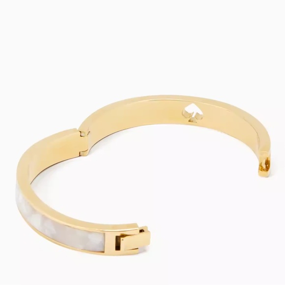 SALE Kate Spade Hole Punch Spade Hinge Bangle - Picture 11 of 12